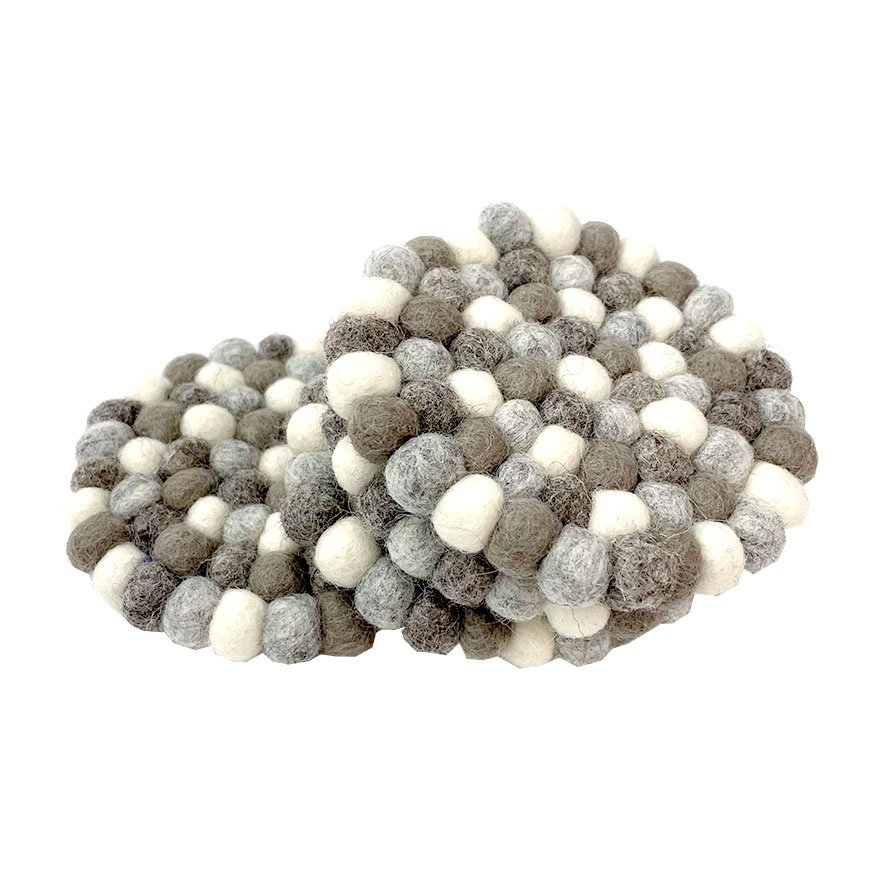 Bordskånere av filtkuler for glass/kopper, 4-pk. - Bilde 5