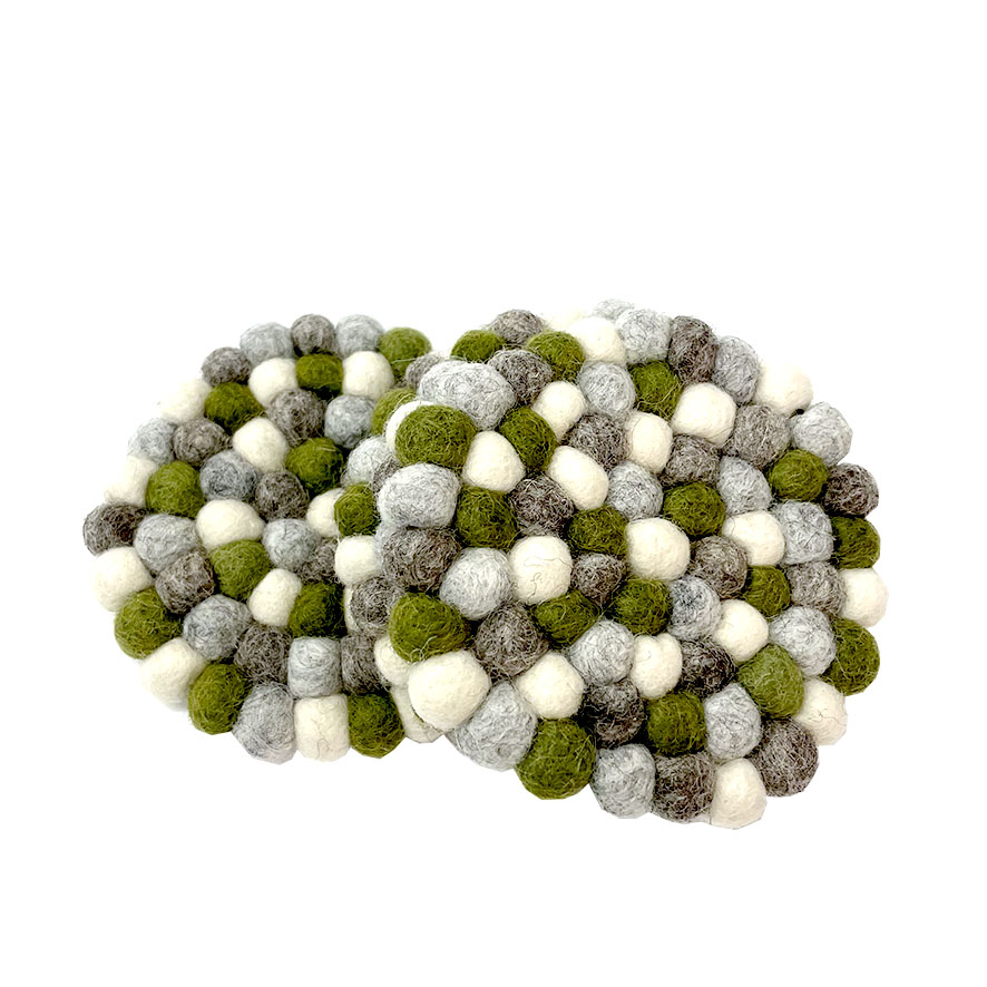 Bordskånere av filtkuler for glass/kopper, 4-pk. - Bilde 3